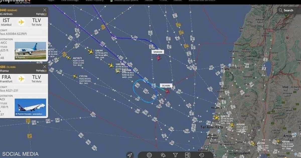 إسرائيل.. تغيير مسار الطائرات بعد القصف الصاروخي من لبنان